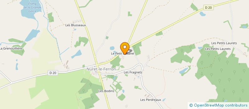 localisation de l'entreprise MONSIEUR ERICK GIRAUD à NURET-LE-FERRON