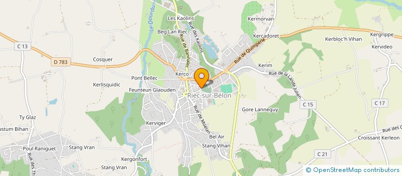 localisation de l'entreprise MONSIEUR ERICK GRAND à RIEC-SUR-BELON