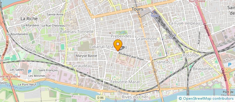 localisation de l'entreprise MONSIEUR ERICK GUY PRENGERE à TOURS