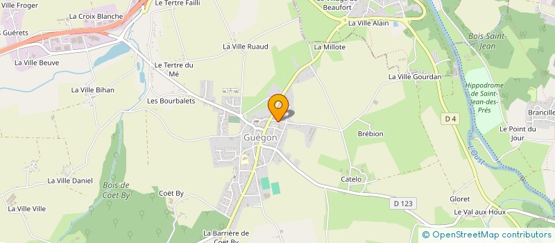 localisation de l'entreprise MONSIEUR ERICK JOUANNO  GUEGON