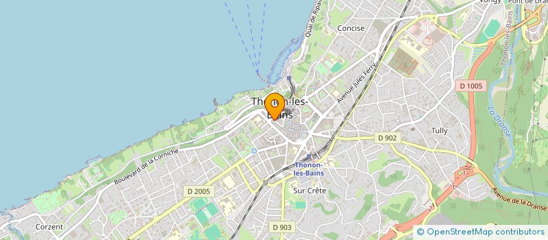 localisation de l'entreprise MONSIEUR ERICK JUAN à THONON-LES-BAINS