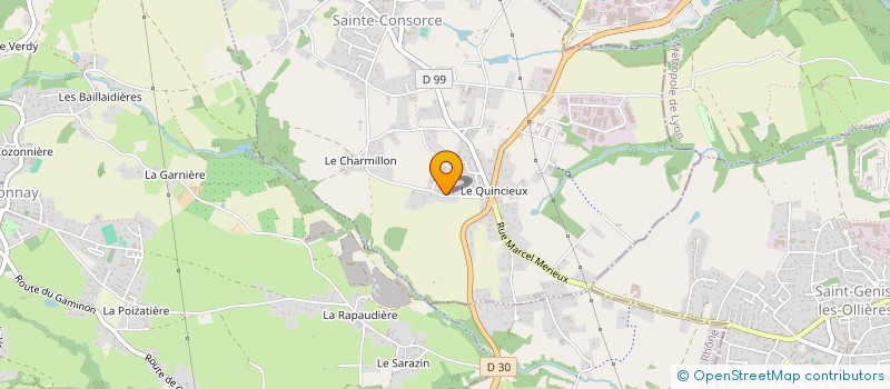 localisation de l'entreprise MONSIEUR ERICK KOSTADINOFF  SAINTE-CONSORCE