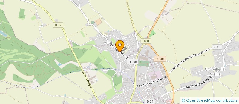 localisation de l'entreprise MONSIEUR ERICK LAVENAS  VITOT