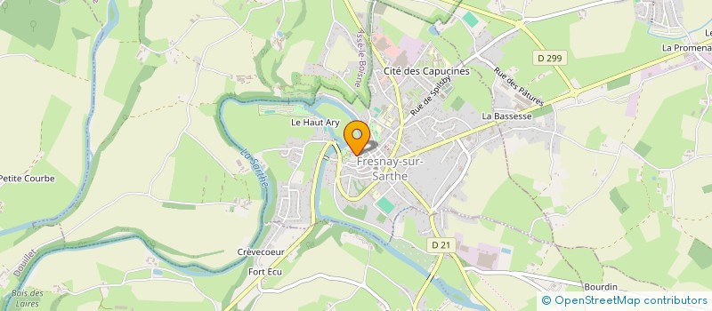 localisation de l'entreprise MONSIEUR ERICK LEDUNOIS  FRESNAY-SUR-SARTHE