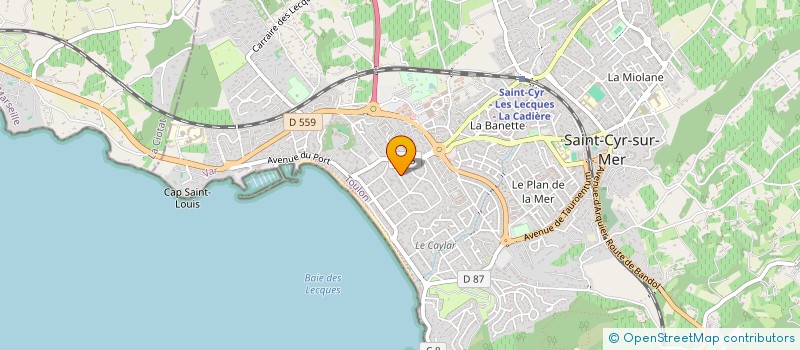 localisation de l'entreprise MONSIEUR ERICK MACIS à SAINT-CYR-SUR-MER