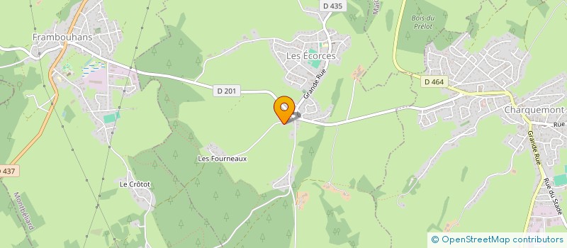 localisation de l'entreprise MONSIEUR ERICK PERROT  LES ECORCES