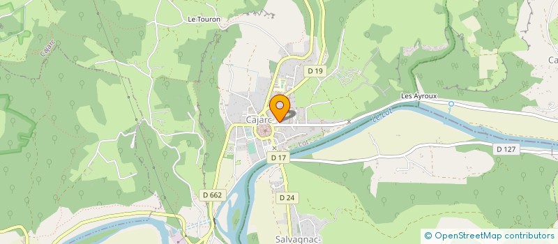 localisation de l'entreprise MONSIEUR ERICK VAUDIN  CAJARC