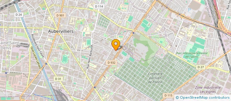 localisation de l'entreprise MONSIEUR ERICK WANG à AUBERVILLIERS