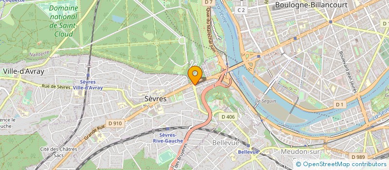 localisation de l'entreprise MONSIEUR ERICO PINTO à SEVRES