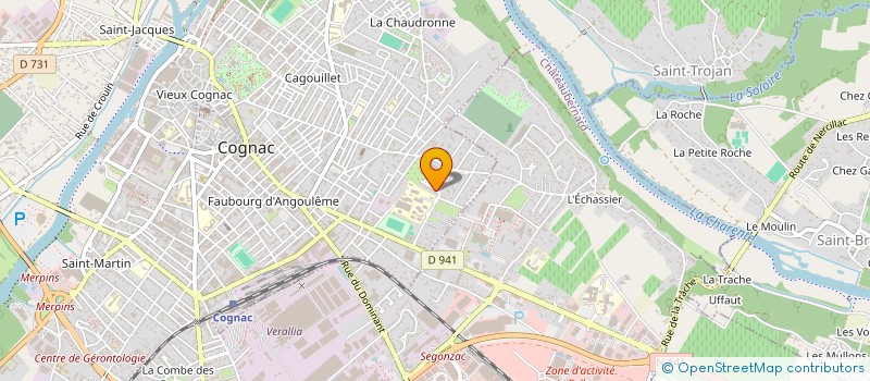 localisation de l'entreprise MONSIEUR ERIK BERGEREAU à COGNAC