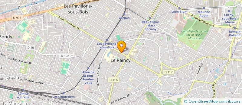 localisation de l'entreprise MONSIEUR ERIK BITINI à LE RAINCY