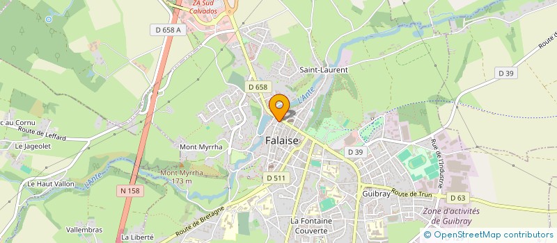 localisation de l'entreprise MONSIEUR ERIK BOHL à FALAISE