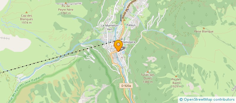 localisation de l'entreprise MONSIEUR ERIK DAVOINE  CAUTERETS