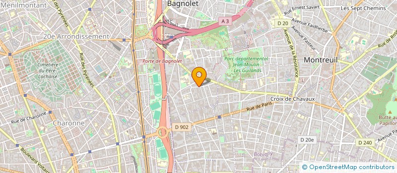 localisation de l'entreprise MONSIEUR ERIK DESLOGES à BAGNOLET