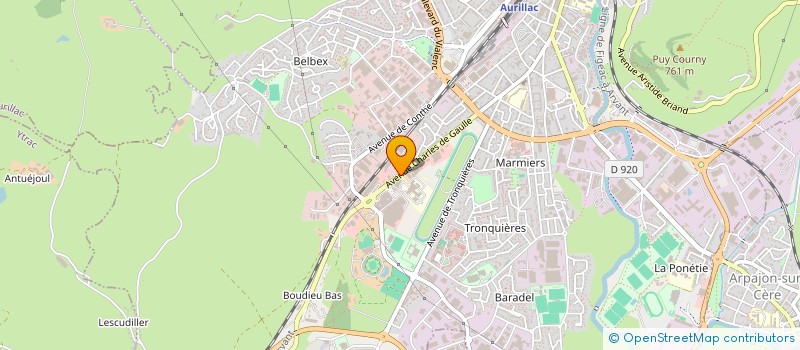 localisation de l'entreprise MONSIEUR ERIK JAUD à AURILLAC