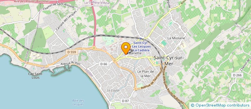 localisation de l'entreprise MONSIEUR ERIK LECHAT à SAINT-CYR-SUR-MER