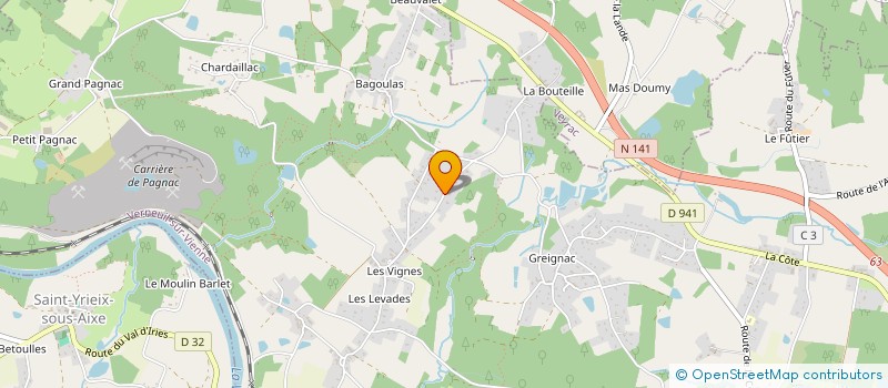 localisation de l'entreprise MONSIEUR ERIK MALISSEN à VERNEUIL-SUR-VIENNE