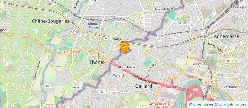 localisation de l'entreprise MONSIEUR ERION SHERIFI  GAILLARD