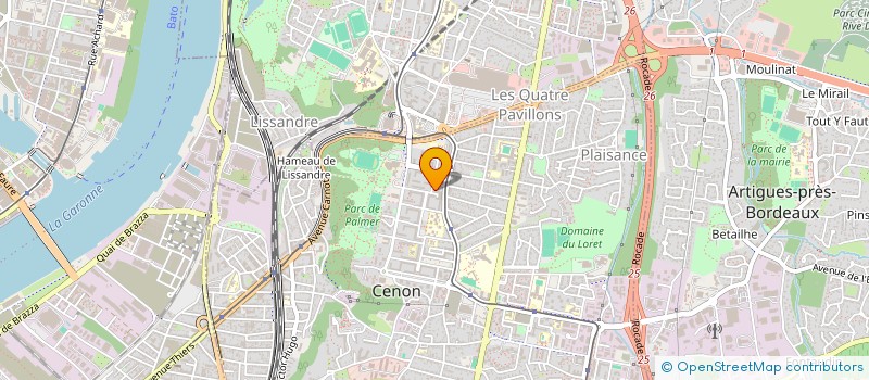 localisation de l'entreprise MONSIEUR ERKAN CETIN  CENON