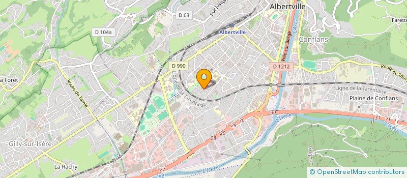 localisation de l'entreprise MONSIEUR ERKAN DEMIR  ALBERTVILLE