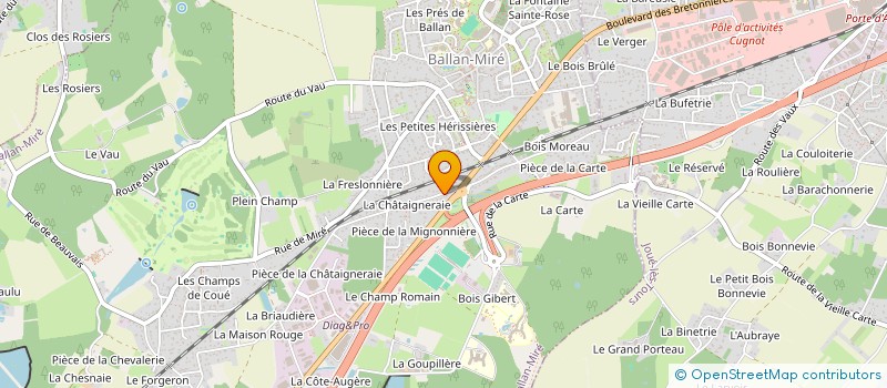 localisation de l'entreprise MONSIEUR ERKAN NALBANT  BALLAN-MIRE