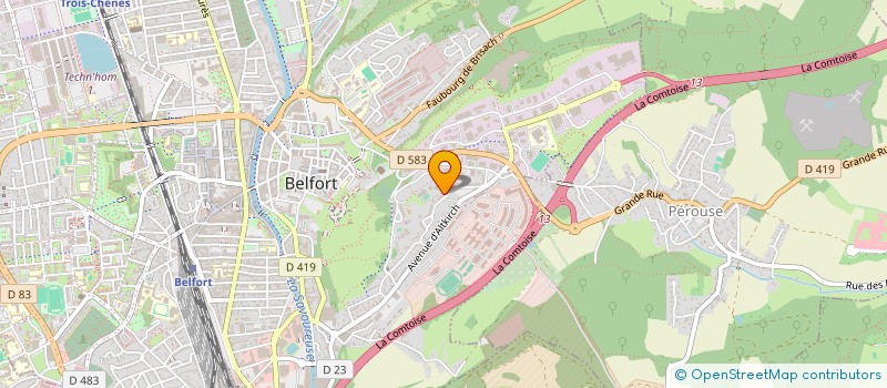 localisation de l'entreprise MONSIEUR ERKUT FIDANCI à BELFORT