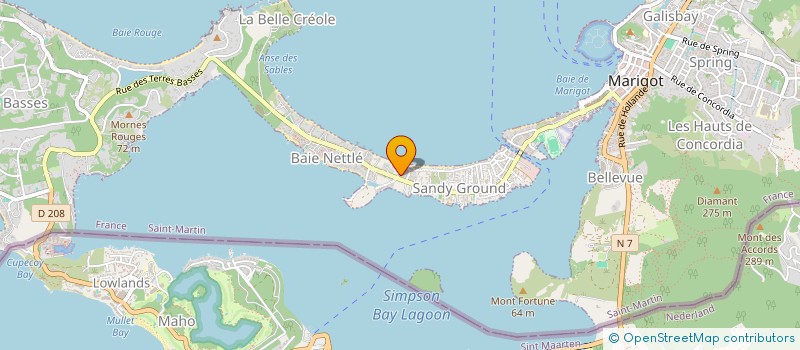 localisation de l'entreprise MONSIEUR ERMILUS DALISMA  SAINT MARTIN