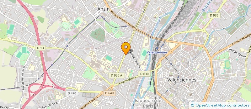 localisation de l'entreprise MONSIEUR ERMIN UZUNOVIC à VALENCIENNES