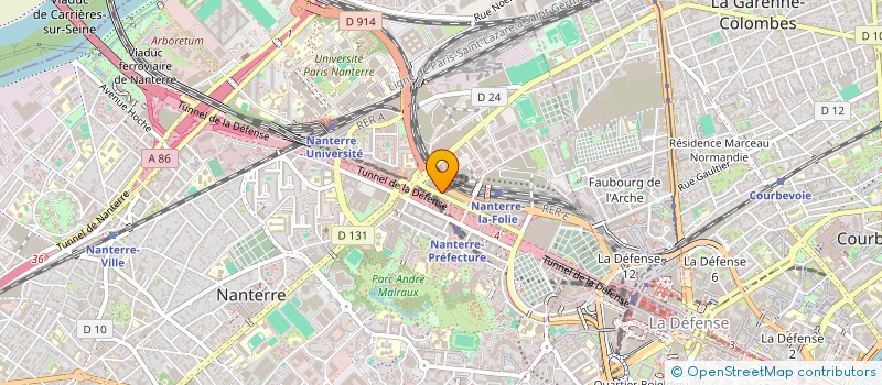 localisation de l'entreprise MONSIEUR ERMIR RAMA à NANTERRE