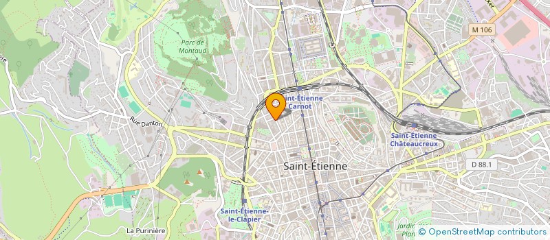 localisation de l'entreprise MONSIEUR ERNEST BELLOMO  SAINT-ETIENNE