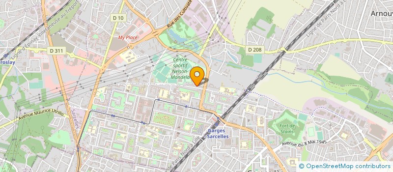 localisation de l'entreprise MONSIEUR ERNEST BENMOUSSA  SARCELLES