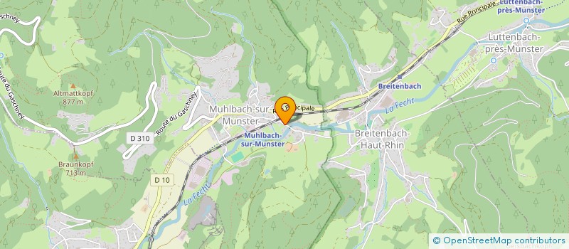 localisation de l'entreprise MONSIEUR ERNEST BENZ  MUHLBACH-SUR-MUNSTER