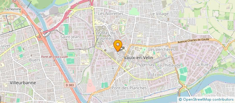 localisation de l'entreprise MONSIEUR ERNEST BOACHIE DUAM  VAULX-EN-VELIN