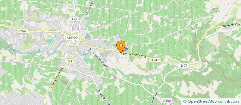 localisation de l'entreprise MONSIEUR ERNEST BOISSET  MAZAN