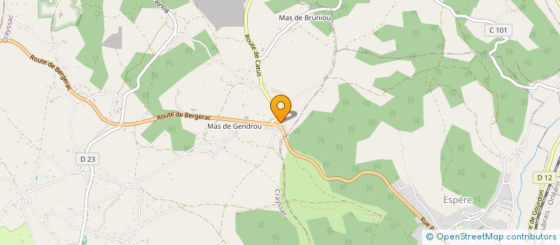 localisation de l'entreprise MONSIEUR ERNEST BOUSQUET  CRAYSSAC