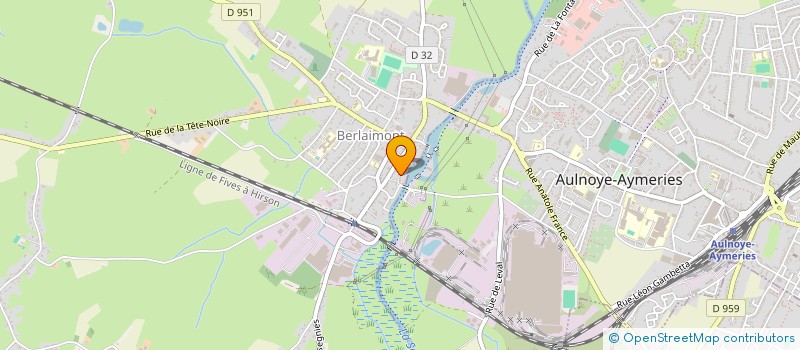 localisation de l'entreprise MONSIEUR ERNEST BOUTTEAU  BERLAIMONT