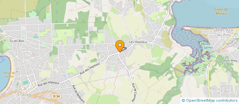 localisation de l'entreprise MONSIEUR ERNEST BROUARD à ERQUY