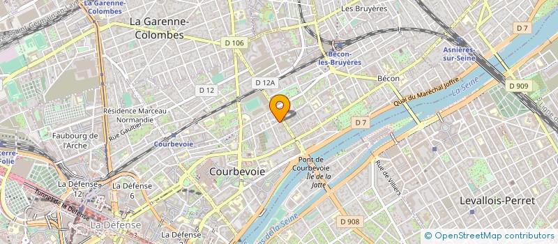 localisation de l'entreprise MONSIEUR ERNEST CARBONNET à COURBEVOIE