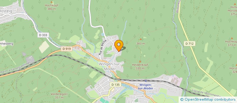 localisation de l'entreprise MONSIEUR ERNEST CRON  WINGEN-SUR-MODER