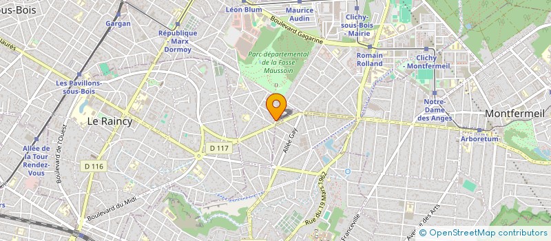 localisation de l'entreprise MONSIEUR ERNEST ERNEST  CLICHY-SOUS-BOIS