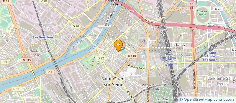 localisation de l'entreprise MONSIEUR ERNEST EVRARD à SAINT-OUEN-SUR-SEINE