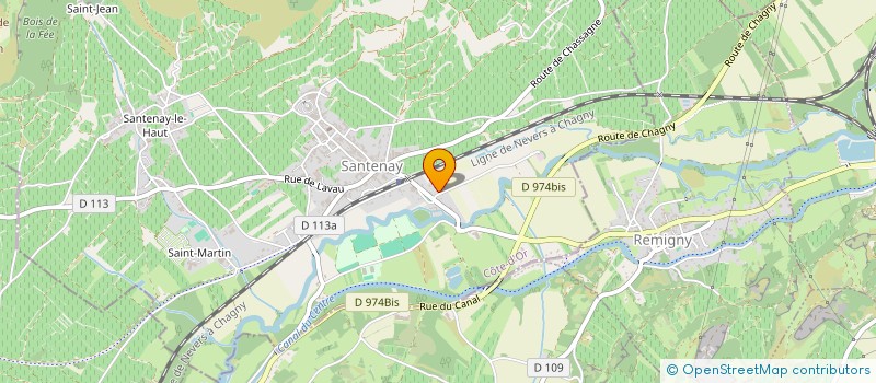 localisation de l'entreprise MONSIEUR ERNEST JOSEPH  SANTENAY