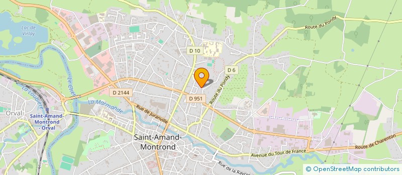 localisation de l'entreprise MONSIEUR ERNEST-LAURENT RODRIGUEZ  SAINT-AMAND-MONTROND