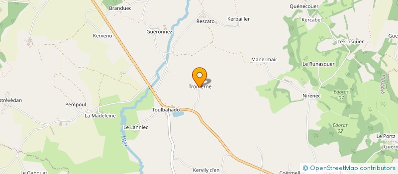 localisation de l'entreprise MONSIEUR ERNEST LE GUERNIC  PLOERDUT