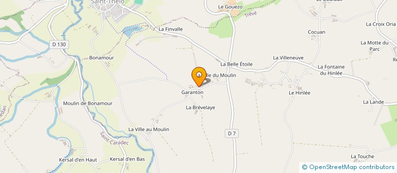 localisation de l'entreprise MONSIEUR ERNEST LE MEUR  TREVE