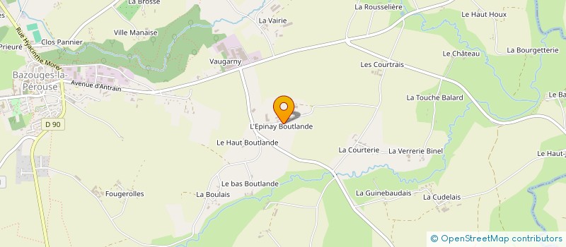 localisation de l'entreprise MONSIEUR ERNEST LEGOUT à BAZOUGES-LA-PEROUSE