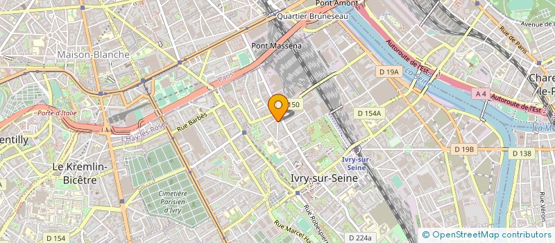 localisation de l'entreprise MONSIEUR ERNEST LIZET à IVRY-SUR-SEINE