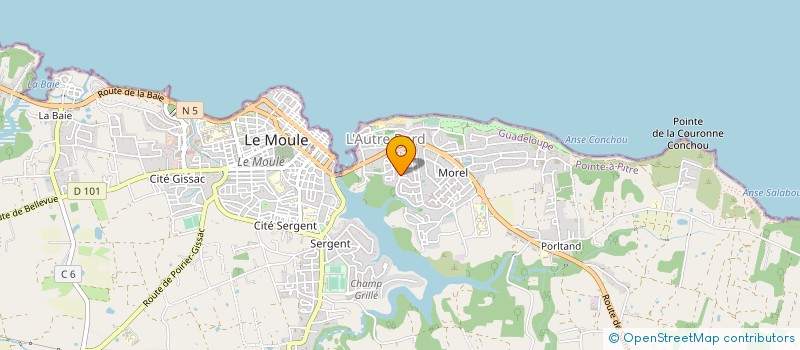 localisation de l'entreprise MONSIEUR ERNEST MAZANIELLO à LE MOULE