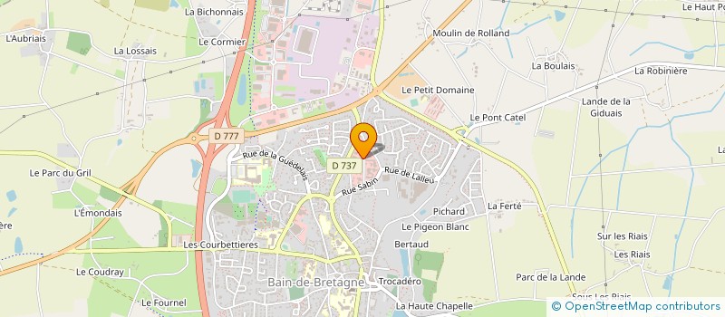 localisation de l'entreprise MONSIEUR ERNEST MOREAU à BAIN-DE-BRETAGNE