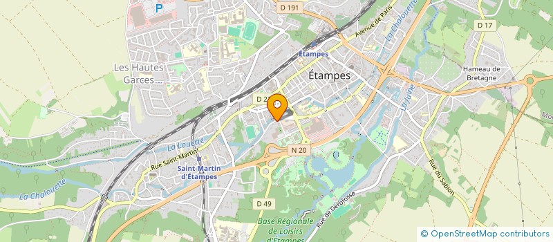 localisation de l'entreprise MONSIEUR ERNEST NEDELEG  ETAMPES